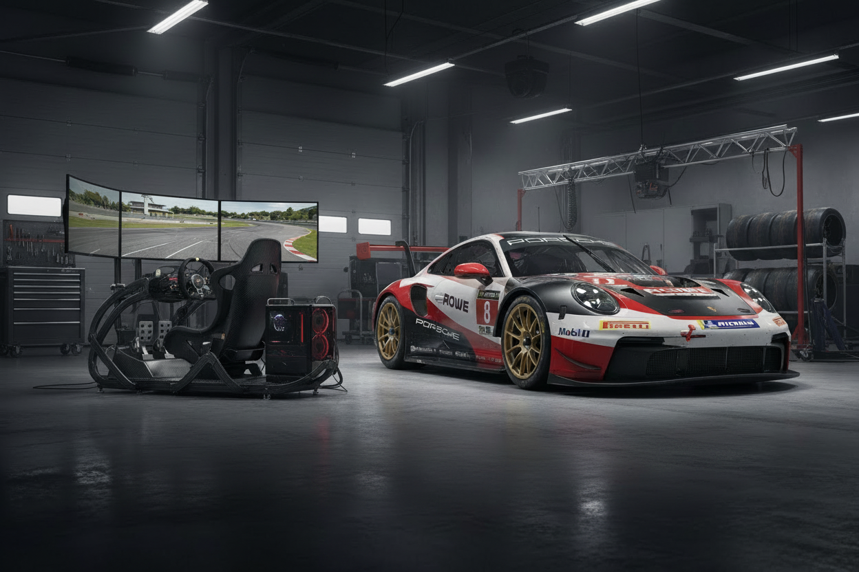 Racing Series Garage Scene